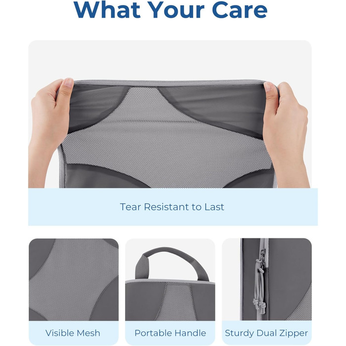 BAGSMART Набір органайзерів для одягу 6 шт. Packtaschen, компресійні кубики для подорожей, мішки для брудної білизни, рюкзак, валіза