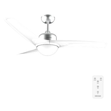Стельовий вентилятор Cecotec EnergySilence Aero 470 106 см з пультом, чорний + функція зворотнього обертання (132 см, білий)