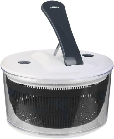 Сушарка для салату COOK CONCEPT, пластикова, чорна/червона/зелена, 24,5x24,5x16,5 см