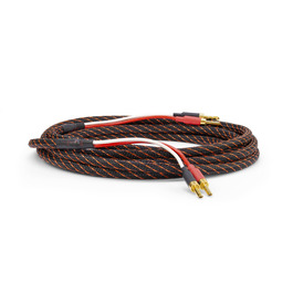 Акустичний кабель Dynavox Perfect Sound Flex (5м, пара), Hi-Fi кабель з позолоченими банановими роз'ємами, беззбиткова передача сигналу, високочиста мід OFC