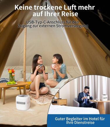 Зволожувач повітря Kaltverdunstungs Raumbefeuchter: без туману, для алергіків та вагітних, 2.5L