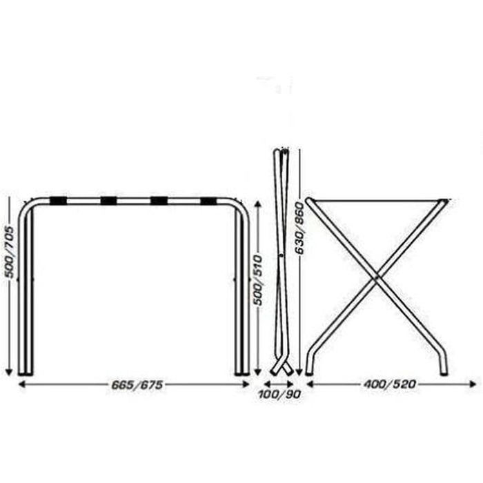 JVD 866069 Luggage Rack, Metal, Chrome
