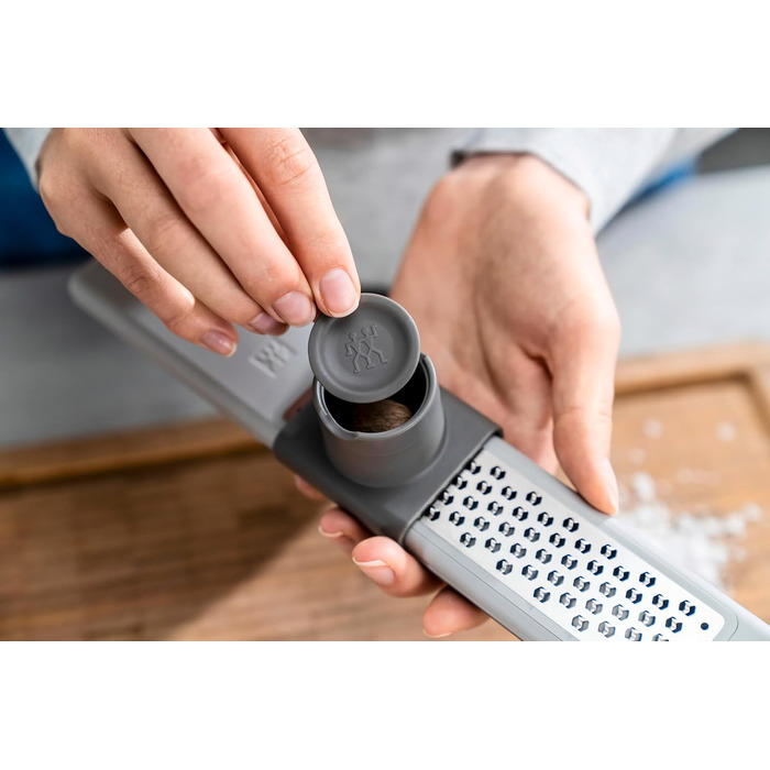 Терка дрібна ZWILLING Z-Cut мультифункціональна, нержавіюча сталь, сіра - для овочів та фруктів