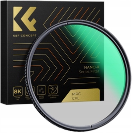 Поляризаційний фільтр K&F Concept CPL 8k MRC Nano X Slim 49мм