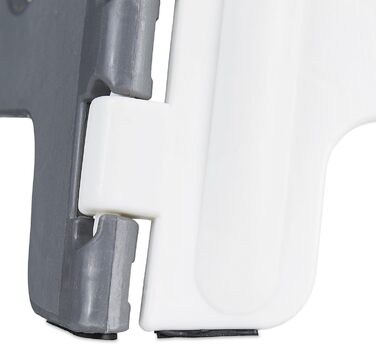 Складний табурет Relaxdays, дитячий табурет для ванни, кемпінговий табурет, до 150 кг, пластик, 22 x 35 x 28 см, білий/сірий