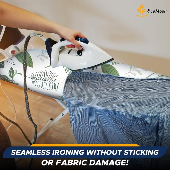 Чохол для прасувальної дошки EcoNour, маленький, білий та зелений