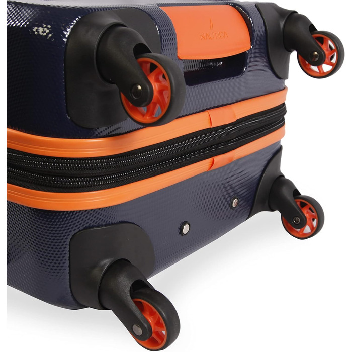 Чемодан NAUTICA Birke Hardside Spinner, великий, 29 дюймів, Marineblau/Orange