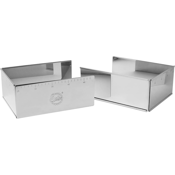 Sallys Backform Backring Tortenring round, rectangular, square, various sizes and shapes (baking molds, 24x19 cm up to 32x46 cm - 10 cm height)