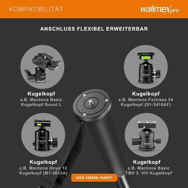 Штатив Walimex FT-1502 Pro: монопод, 177 см, для DSLR/DSLM, 10 кг, з сумкою