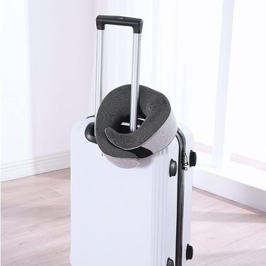 Подушка для подорожей Dreamjoys Neppy: для шиї, літака, авто, поїзда. Memory Foam, сіра