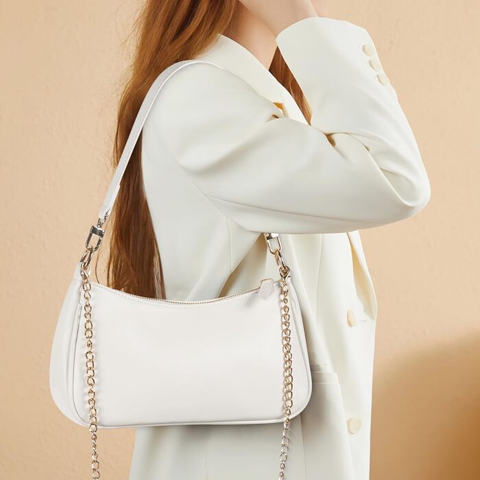 Сумка жіноча WantGor Clutch Tote біла: кросбоді, міні хобо, екошкіра, ретро стиль