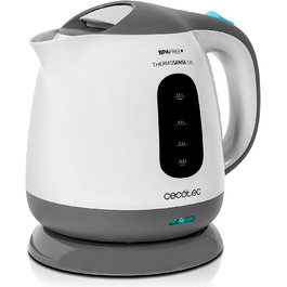 Електричний чайник Cecotec ThermoSense 120 .1 л, бездротовий, з базою 360°, фільтр від накипу