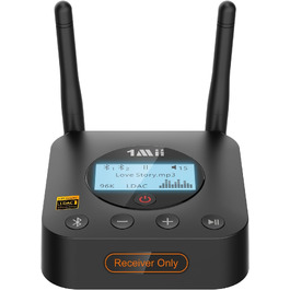 Bluetooth-ресивер 1Mii B06Pro+ для стереосистем з підтримкою LDAC та aptX HD, чорний
