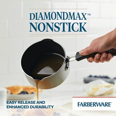 Набір кухонного посуду Farberware Cookstart DiamondMax: 15 предметів (каструлі, сковорідки, форма для випічки, інструменти), антипригарне покриття, миється в посудомийній машині