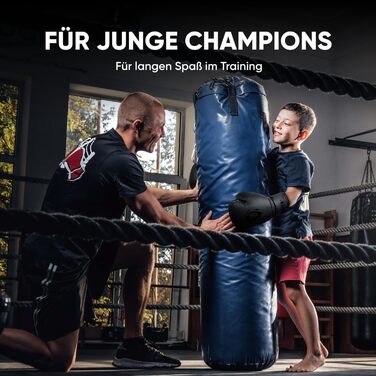 Боксерські рукавички для дітей FIGHTR® 04/06 oz з сумкою | для боксу, MMA, муай-тай, кікбоксингу та єдиноборств | чорний колір