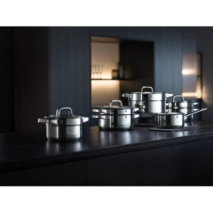 WMF Compact Cuisine Water Bath Bowl 16.5 cm, Stackable, Mixing Bowl for Water Bath, Cromargan Stainless Steel Bowl Polished, Dishwasher Safe