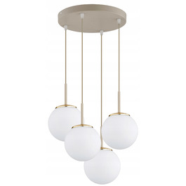 Підвісна люстра Elko-Lighting Milo Ecru на 4 лампи E27