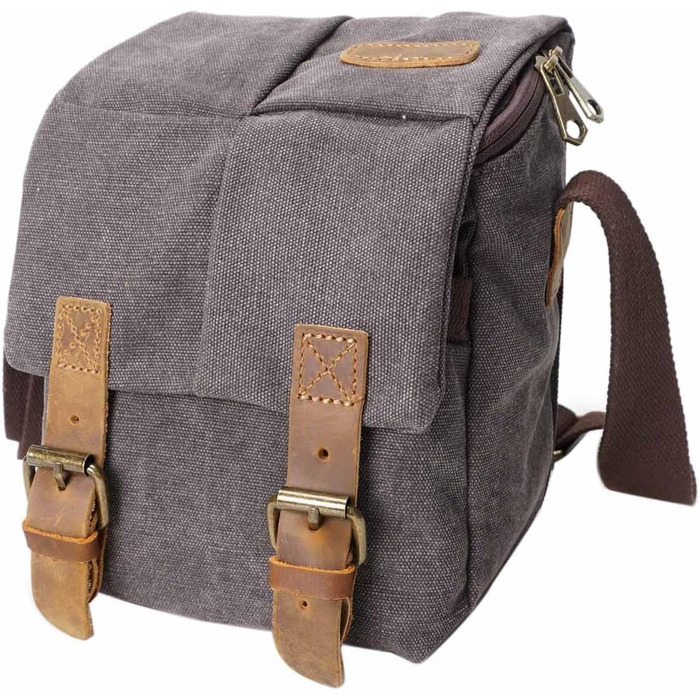 Сумка для камери Neuleben: водонепроникна, унісекс, з канвасу, для DSLR (Сірий)