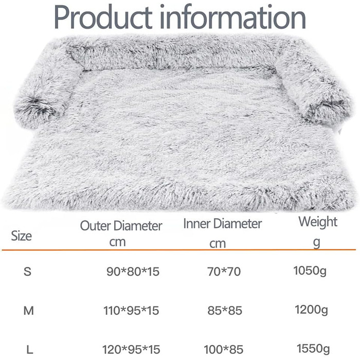 М'який лежак для собак та котів: лежанка-матрац для собак великих порід, водонепроникна підстилка, захист дивану, 76x76x15 см, темно-сірий