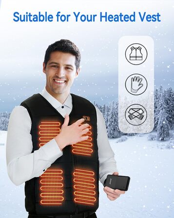 Powerbank 10000mAh з 3 виходами та 2 входами (Type-C), для iPhone, iPad, Samsung та інших пристроїв