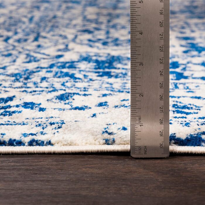 Surya Syracuse Vintage Rug Large - Rug Living Room 200x274 cm, Dining Room, Bedroom - Oriental Rug Boho Style - Carpet Living Room, Colorful Pattern, Blue and Beige Blue and Beige 200 x 280 cm