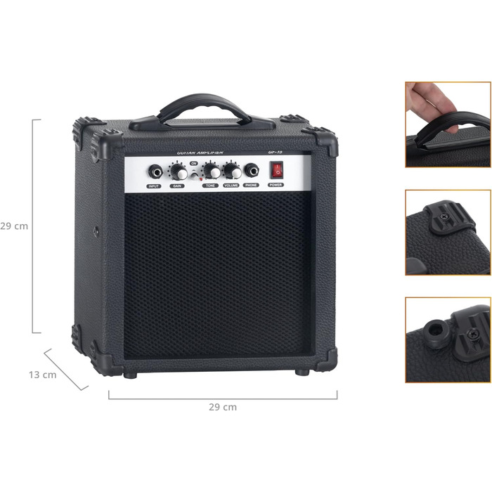 Електрогітара Rocktile ST-Pack Black Комплект (підсилювач, тюнер, тремоло, чохол, кабель, ремінь, медіатори, запасні струни та підручник з CD/DVD)