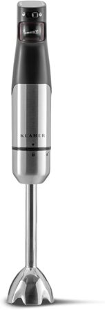 KLAMER Stabmixer 800W: 4-в-1 Пюрізатор з нержавіючої сталі, плавна регуляція швидкості та Turbo-режим (Преміум)