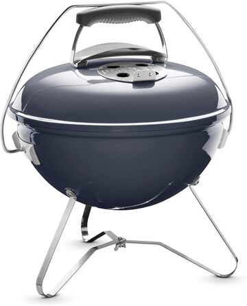 Вугільний гриль Weber Smokey Joe Premium, 37 см, портативний, емальований, Slate Blue
