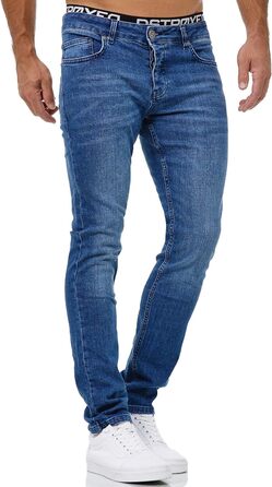 Чоловічі джинси Merish Slim Fit Stretch Denim 9148-2100 (32W/32L, синій 1509-2)