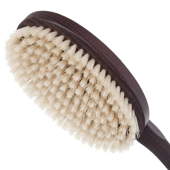Back brush, 45cm, Thermo Wood, Brown, Suitable for all skin types, Deep cleansing, Gentle exfoliation, Soothing, Pore treatment, Cleansing