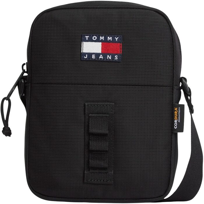 Чоловіча сумка-месенджер Tommy Jeans Crossbody Bag з широким ременем, чорна