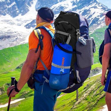 Спальні килимки та спальні мішки SereneLife – водонепроникні та міцні, для кемпінгу, трекінгу та відпочинку на природі (блакитний)