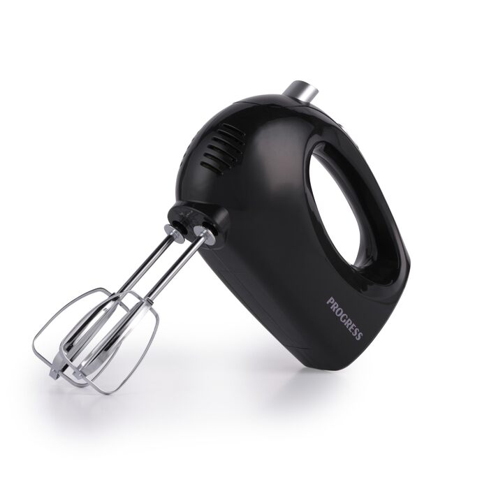 Електричний ручний міксер Progress EK5901PVDE – 250W, 5 швидкостей, знімні насадки, чорний (UK-штекер)