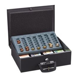 Relaxdays Cash Box with Euro Coin Sorter