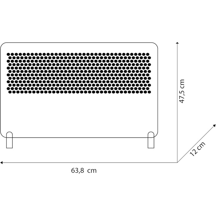 Конвектор-вентилятор Olimpia Splendid Caleo TT 2000W з турбо-режимом та таймером, білий, 70 м³