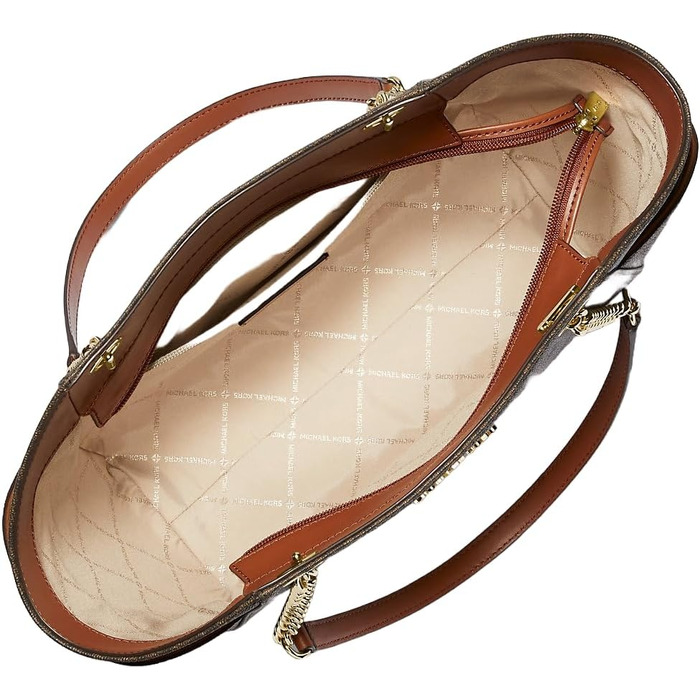 Сумка жіноча Michael Kors Jet Set Item Tote L коричнева шкіра