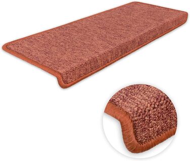 Ступінчасті килимки Kettelservice-Metzker Monza прямокутної форми - різні комплекти та кольори, Terra, 14 штук