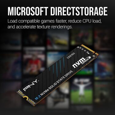 SSD PNY CS2150 2TB M.2 NVMe Black - Швидкий накопичувач для ПК