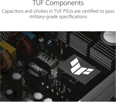 Блок живлення ASUS TUF Gaming 850W Gold, модульний, сертифікат 80 PLUS Gold, чорний
