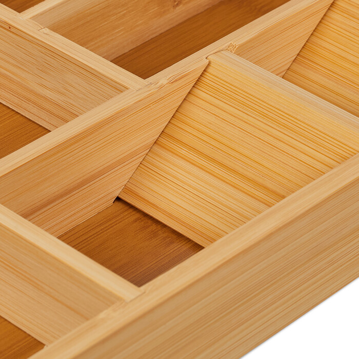 Relaxdays Extendable Cutlery Box