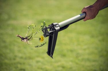 Телескопічний видаляч бур'янів Fiskars Smart-Fit 1-1,19 м, нержавіюча сталь, пластиковий руків'я, чорний/помаранчевий, 1020125