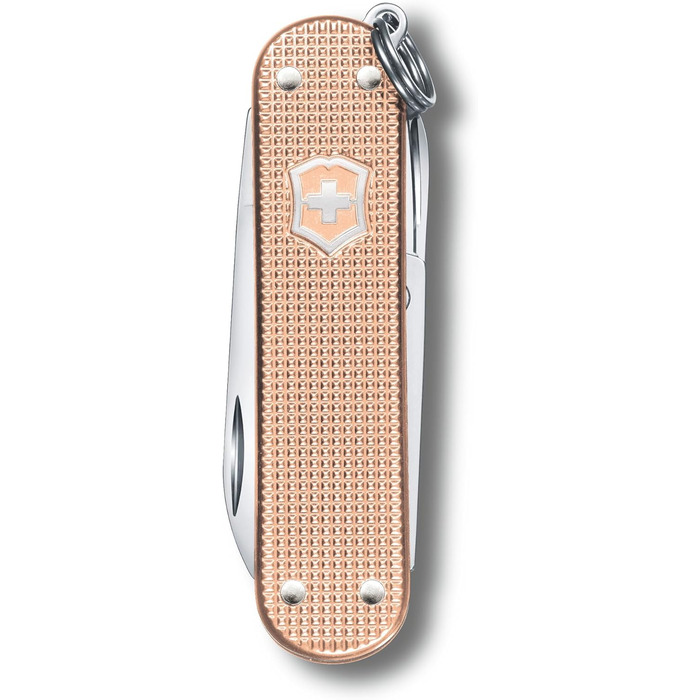 Мультитул Victorinox Classic SD Alox: Швейцарський ніж, 5 функцій, з файлом для нігтів (58 мм, колір персиковий)