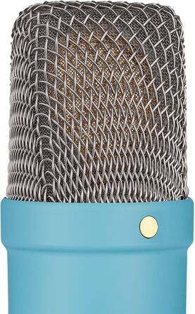 Мікрофон Rode NT1 Signature Black (конденсаторний) + стійка для мікрофона keepdrum (блакитна)