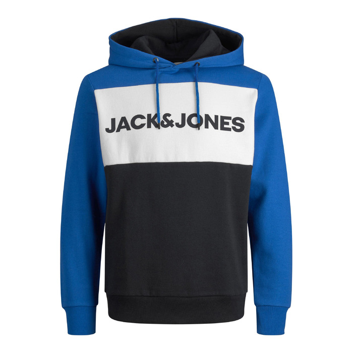 Чоловічий теплий худі з логотипом JACK & JONES Basic Kapuzen Sweatshirt, класичний синій колір, Regular Fit