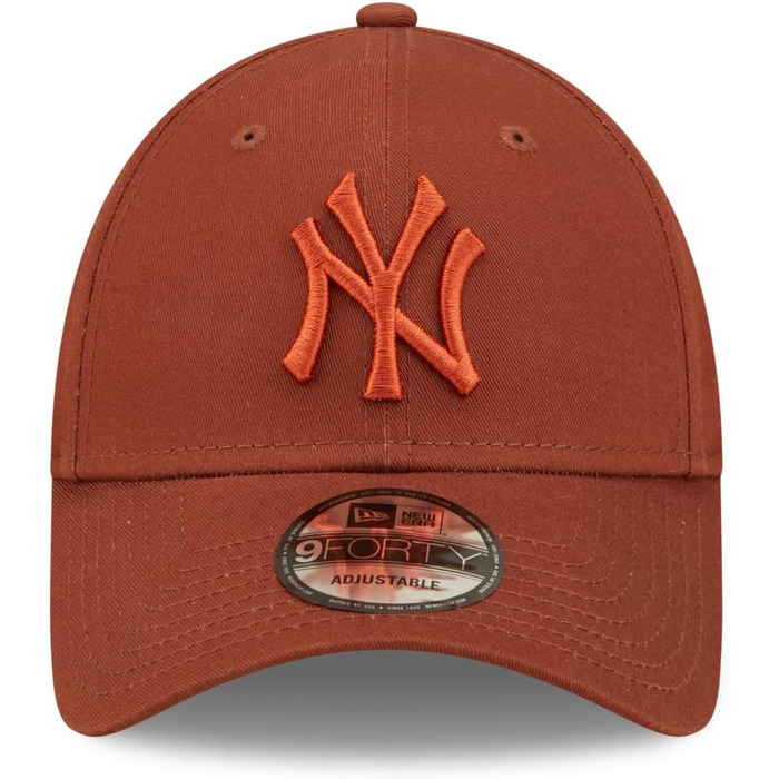 Кепка New Era 9Forty Essential Yankees з металевою застібкою, бейсболка з вигнутим козирком, MLB, Нью-Йорк Янкиз, чоловіча, універсальний розмір, колір: Rust