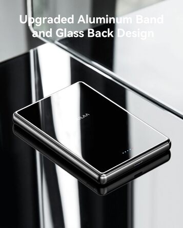 Power Bank Magsafe 5000mAh/10000mAh (Сірий/Чорний) - Бездротова зарядка, PD 20W, USB-C, Тонкий, для iPhone 16/15/14