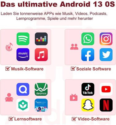 MP3 плеєр Spotify з WiFi та Bluetooth, Android MP4 плеєр для дітей 4.02
