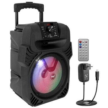 Pyle Partybox 600W Bluetooth Колонка Портативна з LED, USB/SD/MP3, для Караоке, Вечірок, Подій та DJ