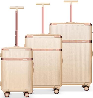 Набір валіз Homelux 3 шт. Бежевий, ABS, M-L-XL - Hartschale Reisekoffer