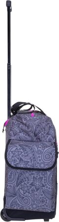 Alessandro Shopping Trolley Shopping Trolley (Gray Paisley Zip Purple)